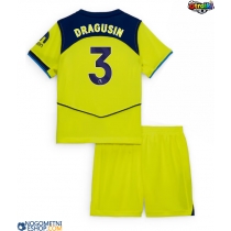 Otroški Nogometni dresi Tottenham Hotspur Radu Dragusin #3 Tretji 2025-26 Kratek Rokav (+ Kratke hlače)